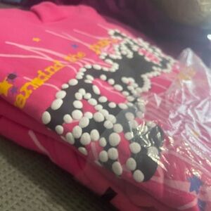 V2 Pink Spider Hoodie Size M